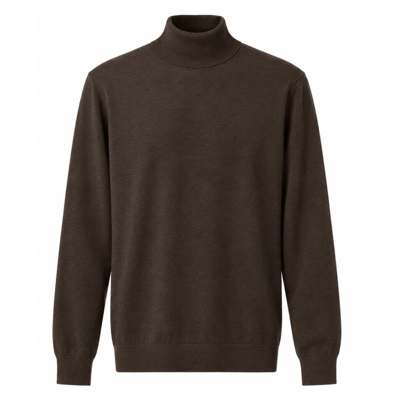 Diktat - ROLL-NECK JUMPER DARK BROWN