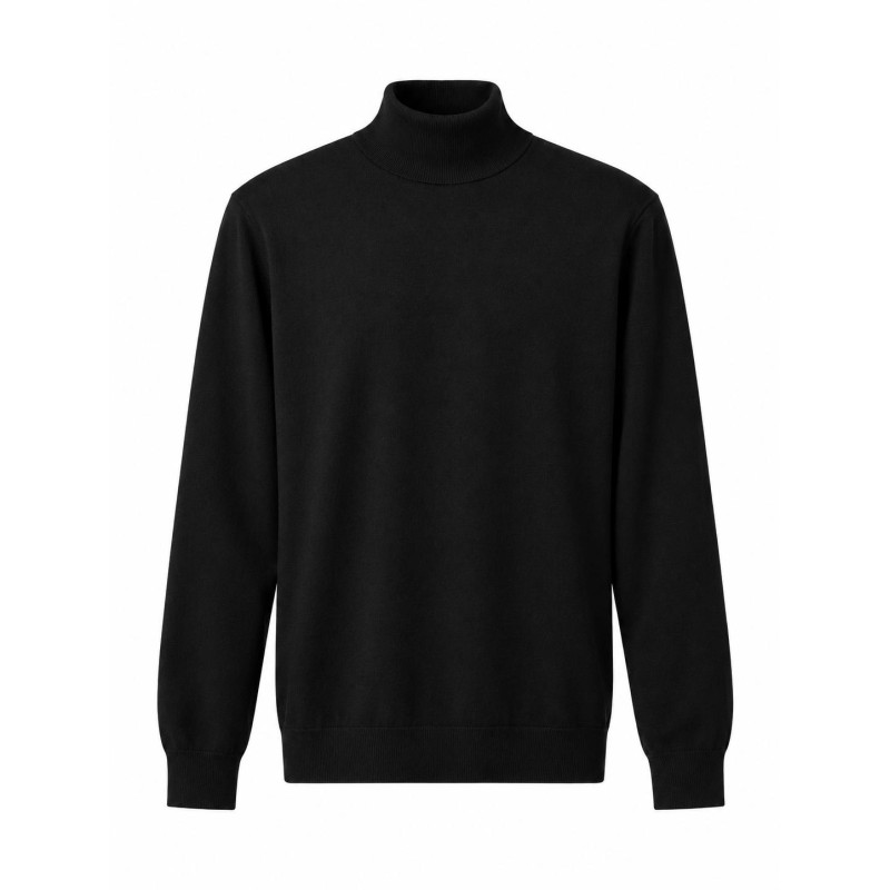 Diktat - ROLLKRAGENPULLOVER SCHWARZ
