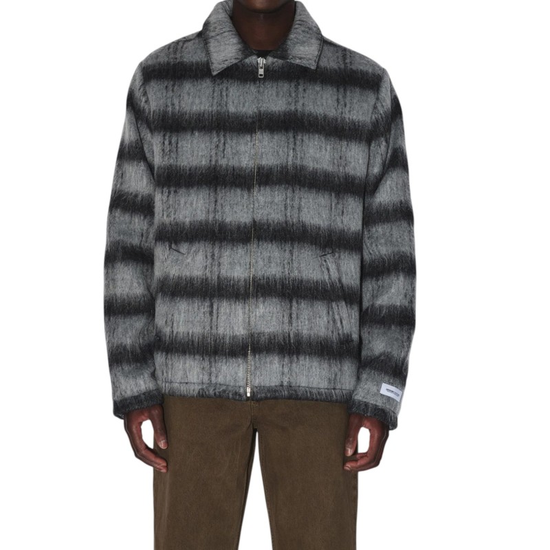 Dr. Denim - WARREN ZIP JACKET BLACK GREY CHECK