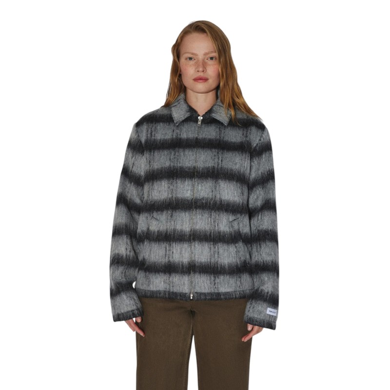 Dr. Denim - WARREN ZIP JACKET BLACK GREY CHECK