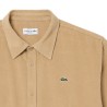 Lacoste - CHEMISE EN VELOURS CÔTELÉ REGULAR FIT SANDY BEIGE