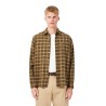 Lacoste - REGULAR FIT PLAID FLANNEL SHIRT BROWN/BEIGE