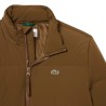 Lacoste - PIUMINO CON CAPPUCCIO IDROREPELLENTE COFFEE BROWN