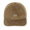 Lacoste - CAPPELLINO IN VELLUTO A COSTE COFFEE BROWN