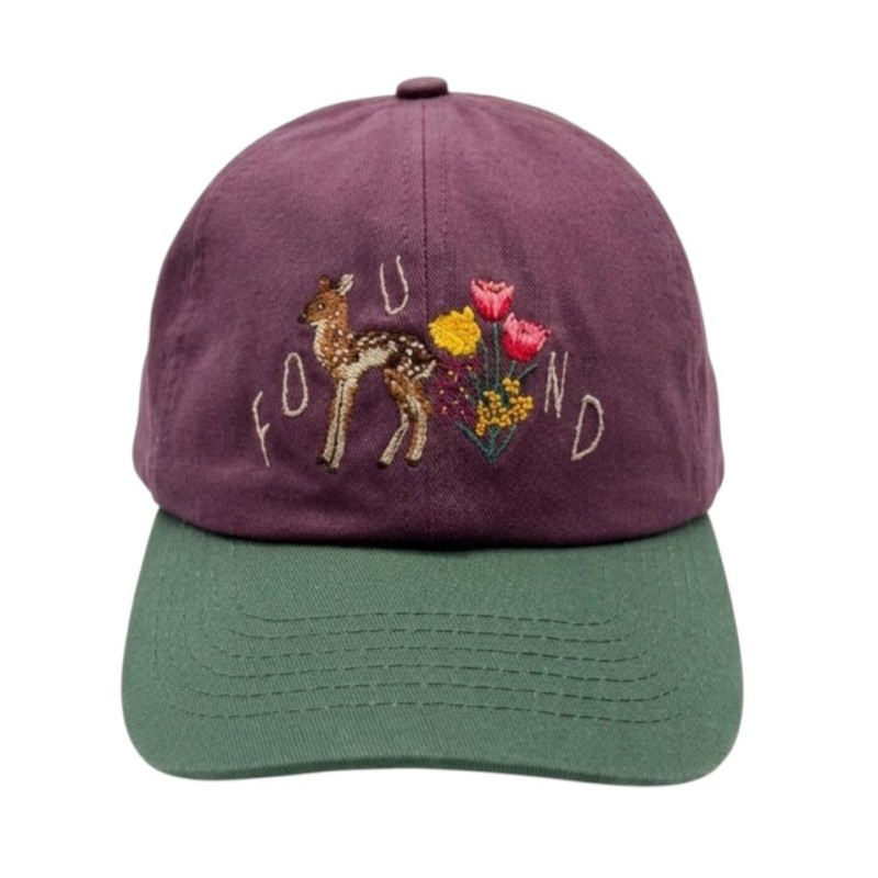 Found - FLOWER DEER CAP PLUM