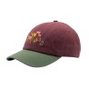 Found - CASQUETTE FAON ET FLEURS PRUNE