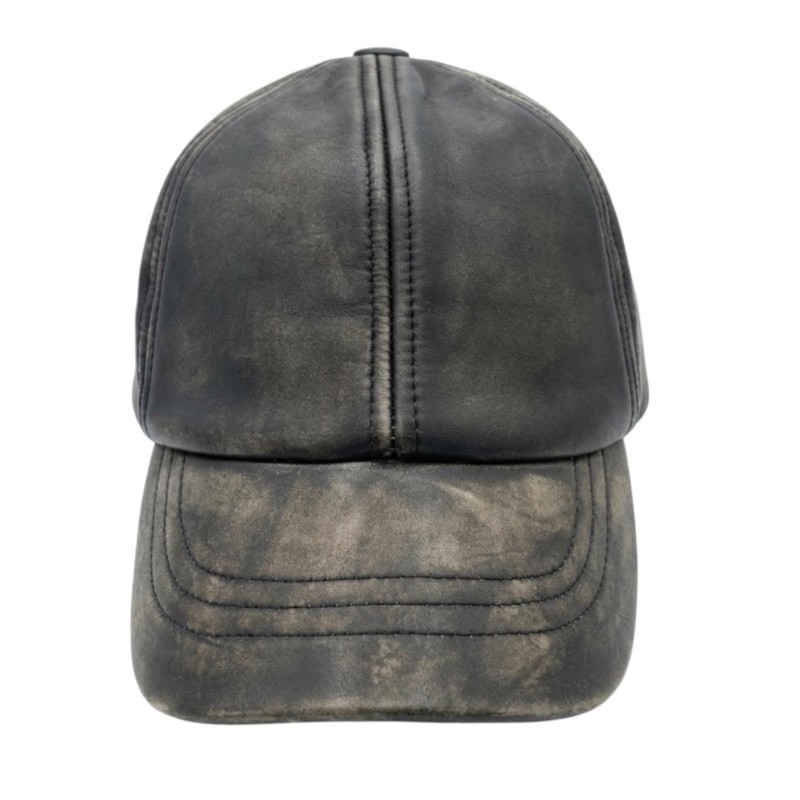 Found - LEATHER CAP BLACK