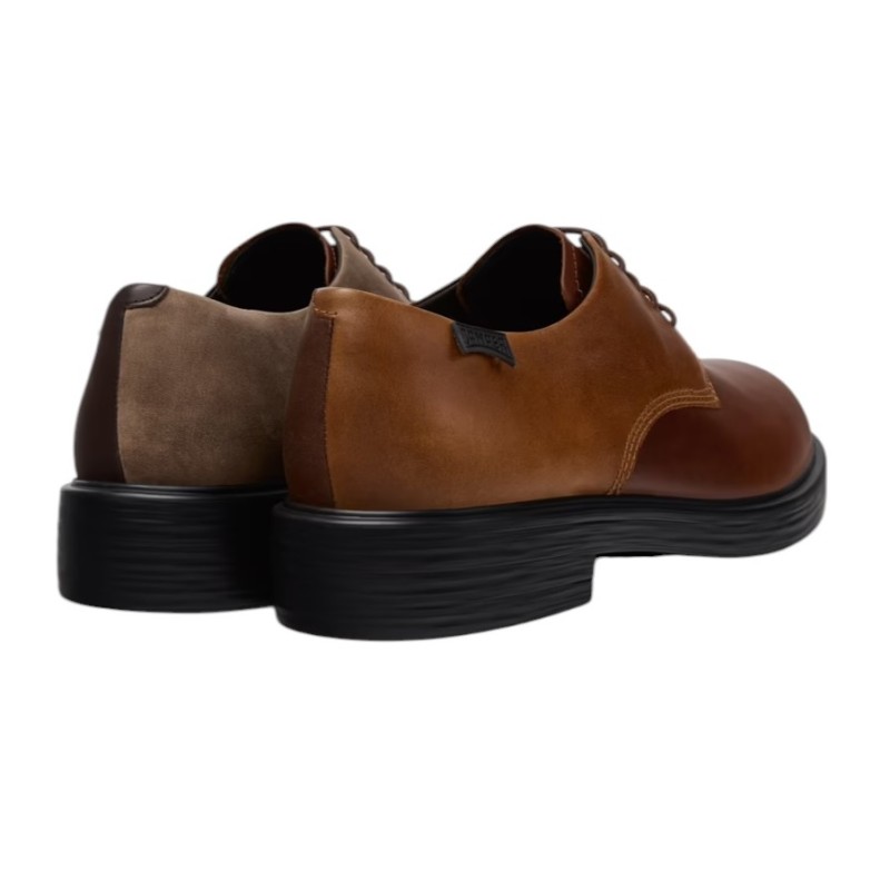 Camper - ZAPATOS DE CORDONES TWINS HOMBRE MARRÓN Y BEIGE