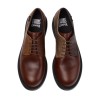 Camper - TWINS WOMEN'S LACE-UP SHOES BROWN AND BEIGE