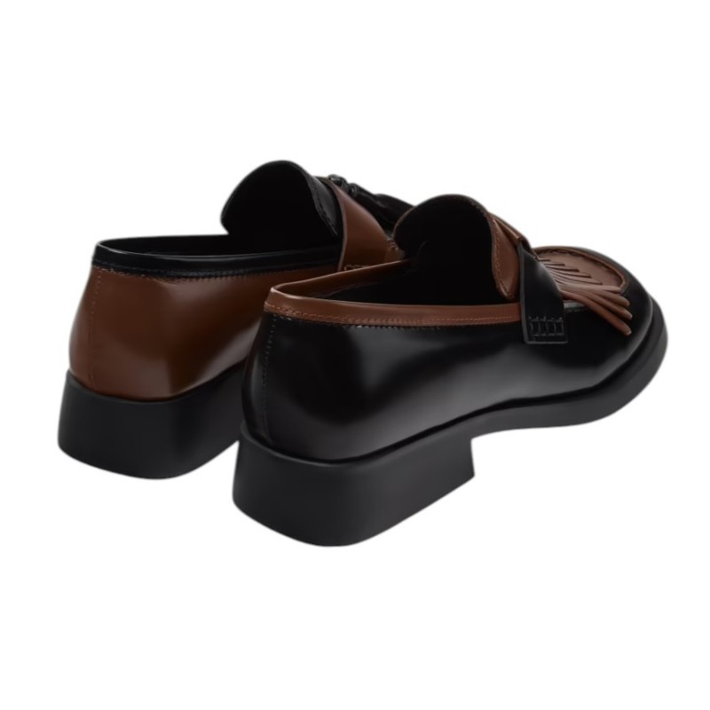 Camper - TWINS WOMEN'S LOAFERS BLACK AND BROWN