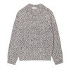 Lacoste - PULL EN LAINE MERCERISÉE BEIGE/BROWN/BLACK