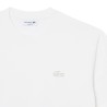 Lacoste - T-SHIRT IN JERSEY CON COCCODRILLO METALLIZZATO WHITE